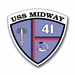 Navy USS Midway CV-41 Vinyl Transfer Decal