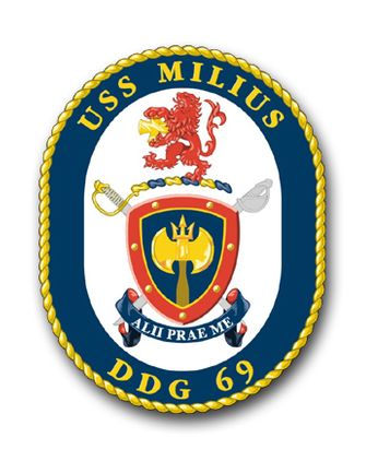Navy USS Milius DDG-69 Vinyl Transfer Decal