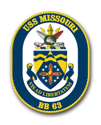 Navy USS Missouri BB-63 Vinyl Transfer Decal