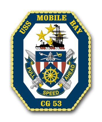 Navy USS Mobile Bay CG-53 Vinyl Transfer Decal
