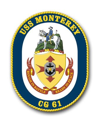 Navy USS Monterey CG-61 Vinyl Transfer Decal