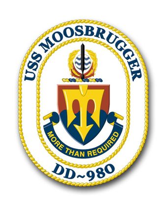 Navy USS Moosbrugger DD-980 Vinyl Transfer Decal