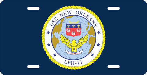 Navy USS New Orleans LPH11 License Plate