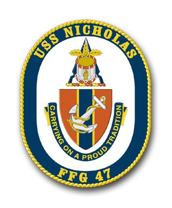 Navy USS Nicholas FFG-47 Vinyl Transfer Decal