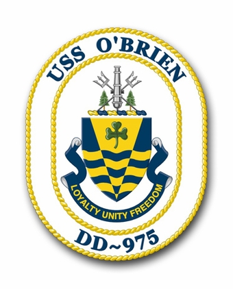 Navy USS O'Brien DD-975 Vinyl Transfer Decal