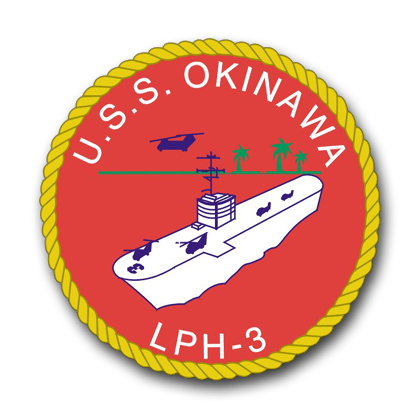 Navy USS Okinawa LPH-3 Vinyl Transfer Decal