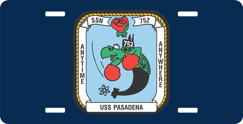 Navy USS Pasadena SSN-752 License Plate