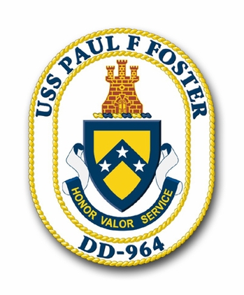 Navy USS Paul F. Foster DD-964 Vinyl Transfer Decal
