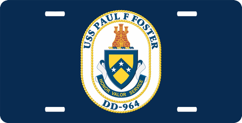 Navy USS Paul F License Plate