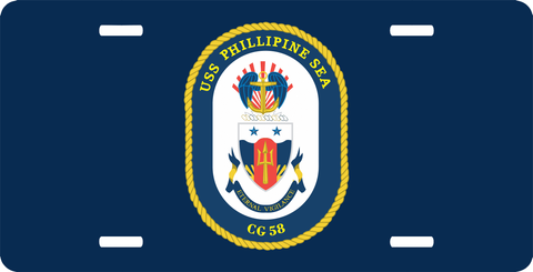 Navy USS Phillipine Sea CG-67 License Plate