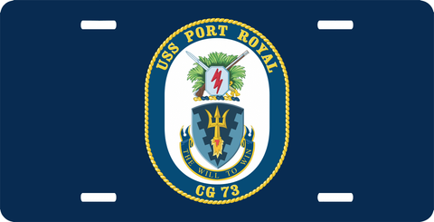 Navy USS Port Royal CG-73 License Plate