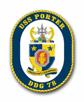 Navy USS Porter DDG-78 Vinyl Transfer Decal