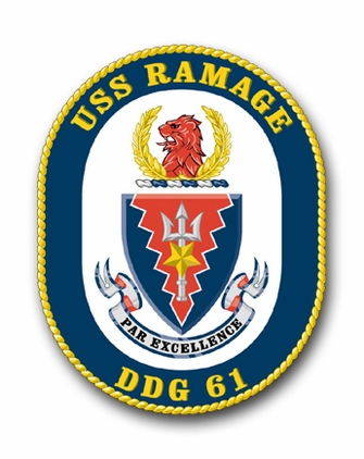 Navy USS Ramage DDG-61 Vinyl Transfer Decal