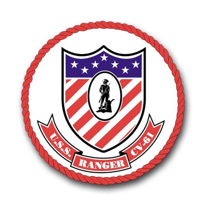 Navy USS Ranger CV-61 Vinyl Transfer Decal