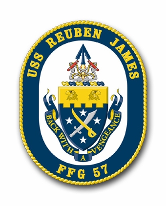 Navy USS Reuben James (Shaded) FFG-57 Vinyl Transfer Decal