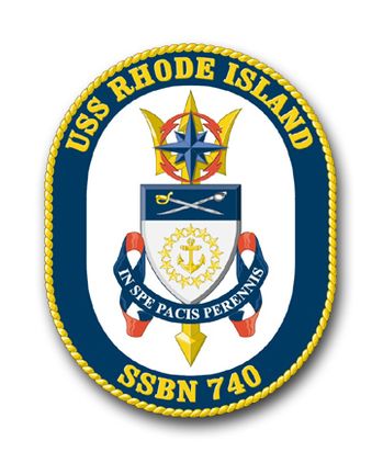 Navy USS Rhode Island SSBN-740 Vinyl Transfer Decal