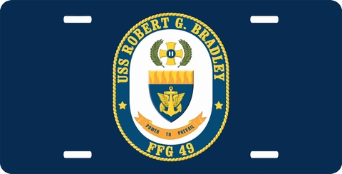 Navy USS Robert G License Plate