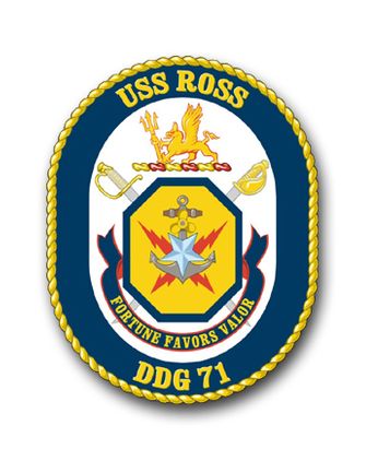 Navy USS Ross DDG-71 Vinyl Transfer Decal