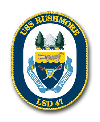 Navy USS Rushmore LSD-47 Vinyl Transfer Decal