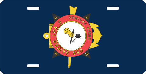 Navy USS Saipan LHA-2 License Plate