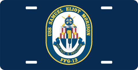 Navy USS Samuel Eliot Morison FFG-13 License Plate
