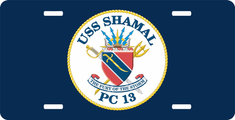 Navy USS Shamal PC-13 License Plate