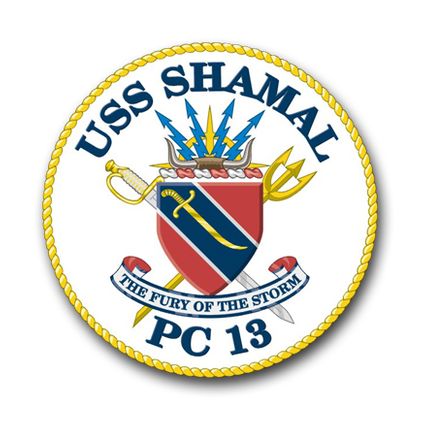 Navy USS Shamal PC-13 Vinyl Transfer Decal
