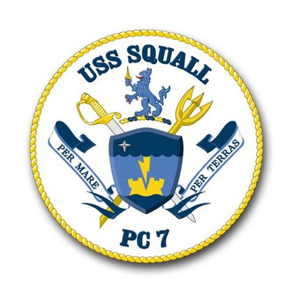 Navy USS Squall PC-7 Vinyl Transfer Decal
