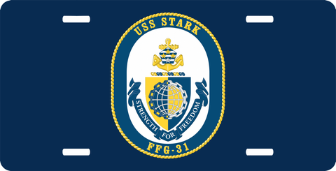 Navy USS Stark FFG-31 License Plate