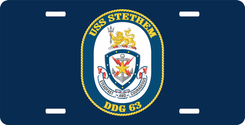 Navy USS Stethem DDG-63 License Plate