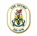 Navy USS Stump DD-978 Vinyl Transfer Decal