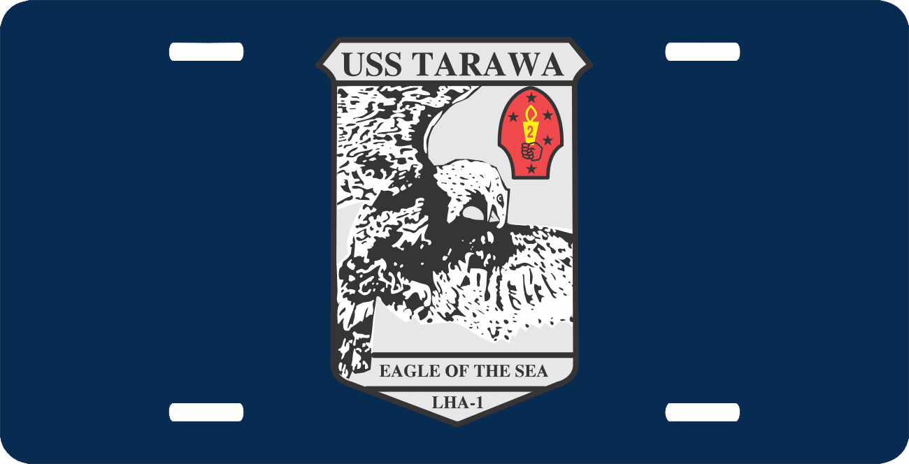 Navy USS Tarawa LHA1 License Plate