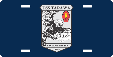 Navy USS Tarawa LHA-1 License Plate