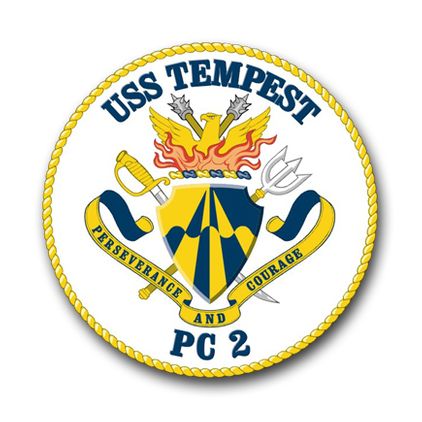 Navy USS Tempest PC-2 Vinyl Transfer Decal