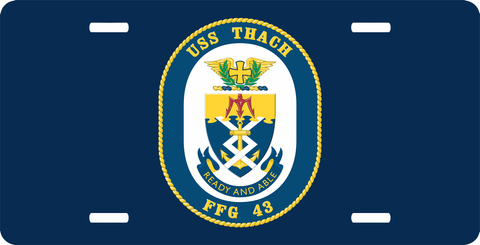 Navy USS Thach FFG-43 License Plate