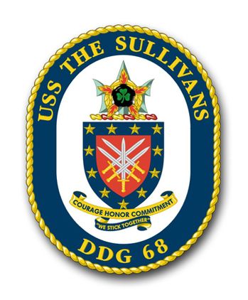 Navy USS The Sullivans DDG-68 Vinyl Transfer Decal