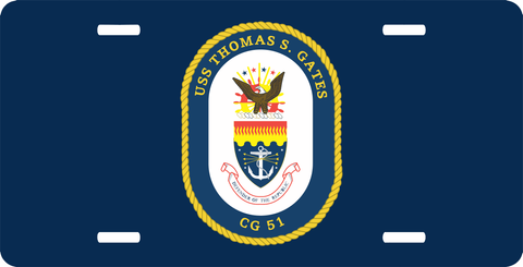 Navy USS Thomas S License Plate
