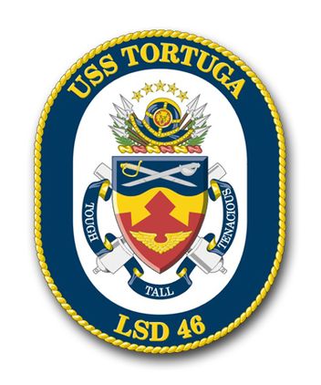 Navy USS Tortuga LSD-46 Vinyl Transfer Decal