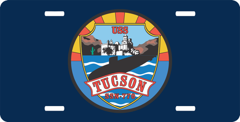 Navy USS Tucson SSN-770 License Plate