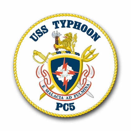 Navy USS Typhoon PC-5 Vinyl Transfer Decal