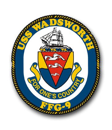 Navy USS Wadsworth FFG-9 Vinyl Transfer Decal