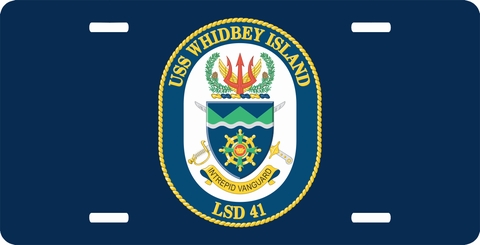 Navy USS Whidbey Island LSD-41 License Plate