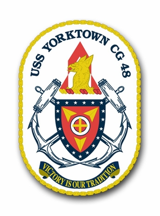 Navy USS Yorktown CG-48 Vinyl Transfer Decal