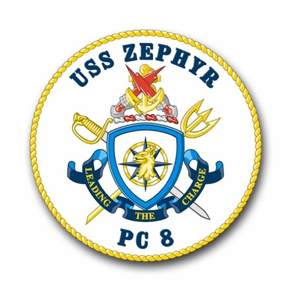 Navy USS Zephyr PC-8 Vinyl Transfer  Decal