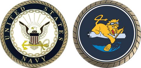Navy V-4 Squadron Challenge Coin