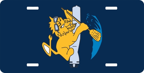 Navy V-4 Squadron License Plate