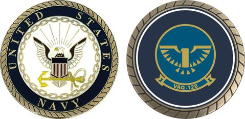 Navy VAQ-128 Squadron Challenge Coin