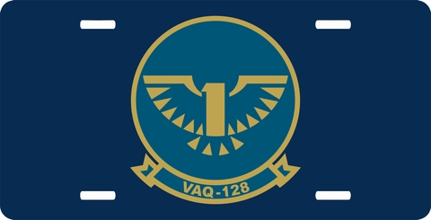 Navy VAQ-128 Squadron License Plate