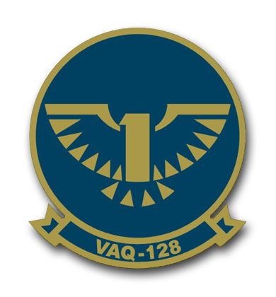 Navy VAQ-128 Squadron Vinyl Transfer Decal