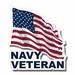 Navy Veteran with American Flag Decal